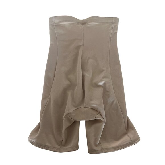 Miraclesuit Beige High-Waisted Compression Shaping Shorts - Picture 4 of 5